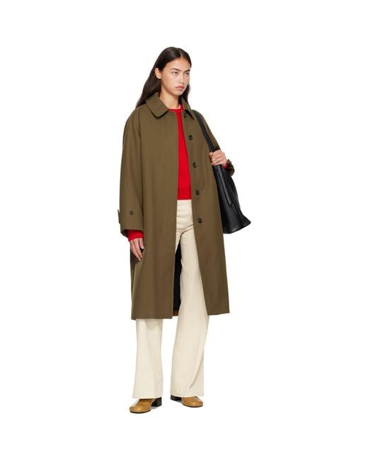 A.P.C. Multicolor Khaki Water-Repellent Wool Jacket