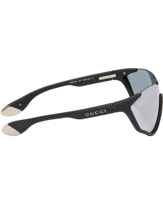 Gucci Black Shield Sunglasses for men