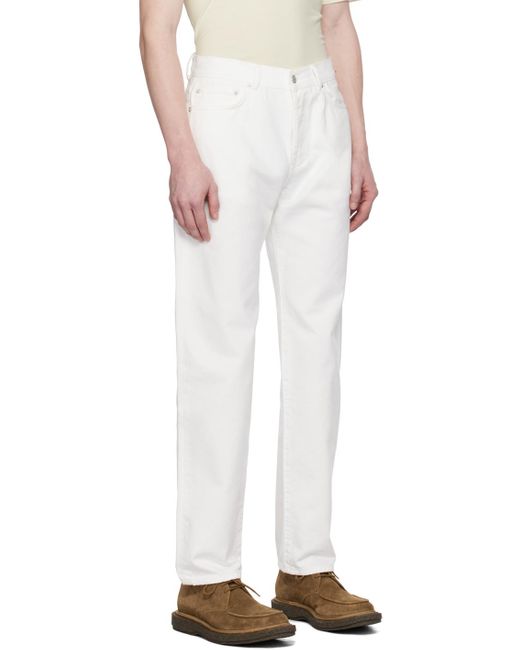 Officine Generale White Tyler Jeans for men