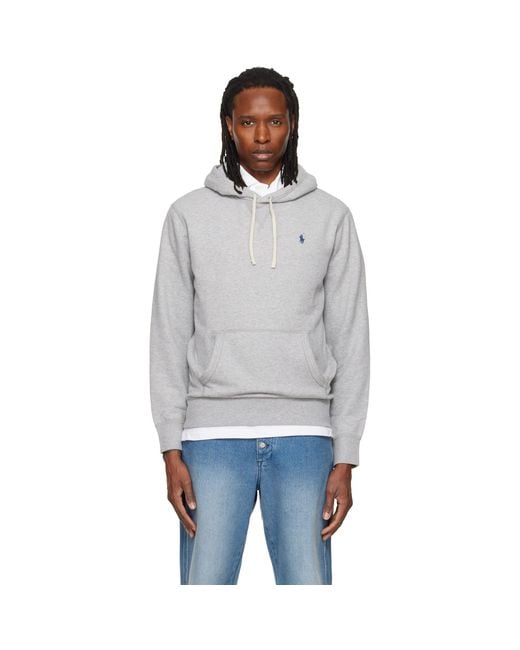 Polo Ralph Lauren Gray 'The Rl Fleece' Hoodie for men