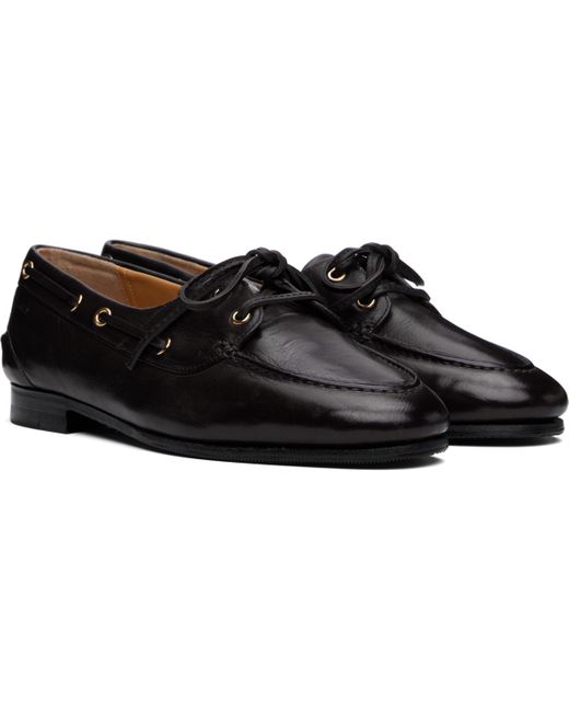 Bally ブラウン Plume デッキシューズ Black
