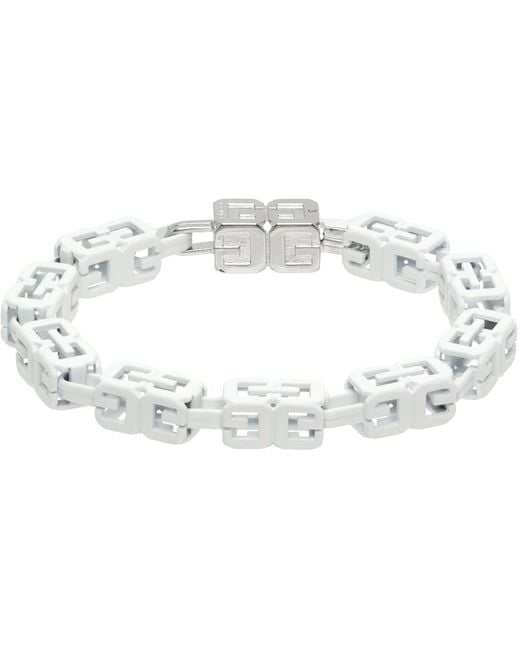 Givenchy Black White G Cube Bracelet for men