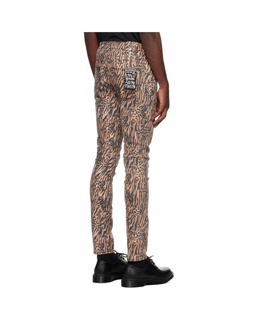 Ksubi Black Chitch Zoo Animal Print Jeans for men