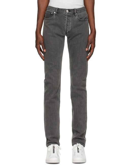 A.P.C. Gray Grey Petit Standard Jeans for men