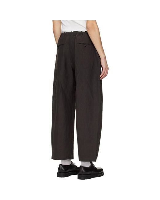 Studio Nicholson Black Sonny Trousers for men