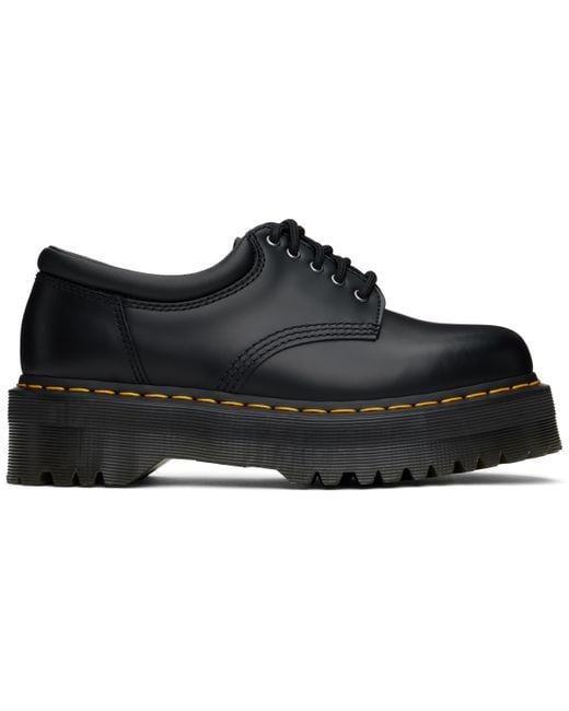 Dr. Martens Black 8053 Leather Platform Casual Derbys for men