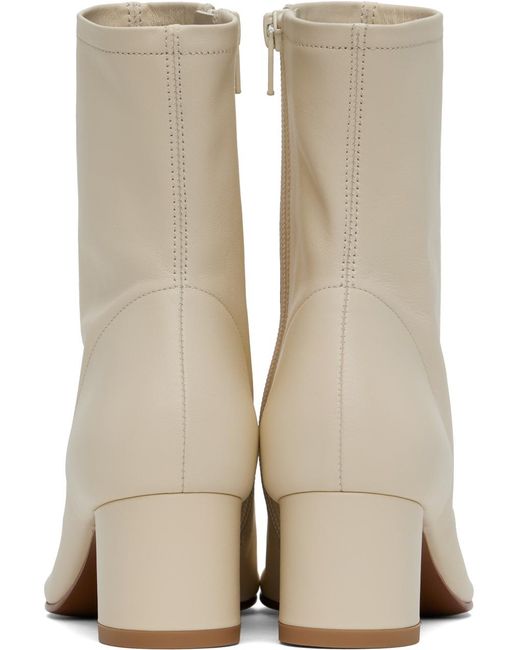 BY FAR Sofia Boots in Natural Lyst