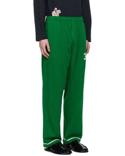 Bode Green Sophomore Sweatpants for men