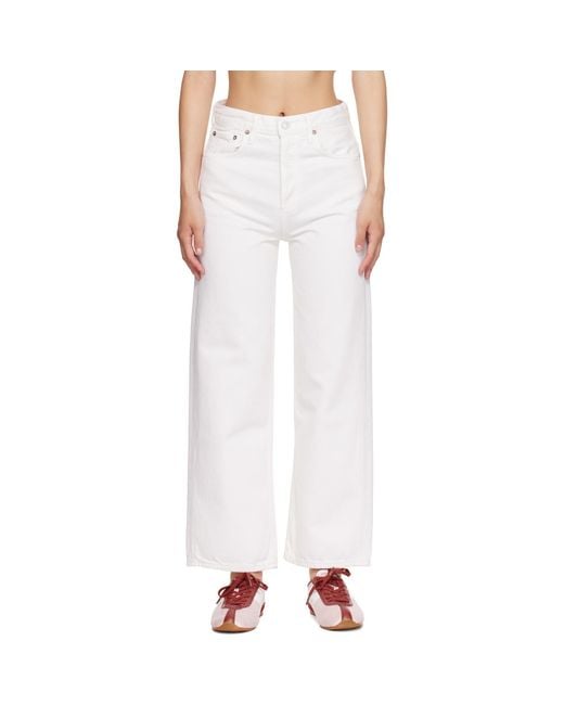 Agolde White Ren Jeans