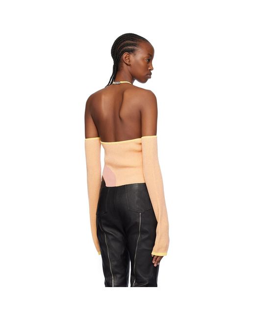 Gcds Black Pink Comma Top