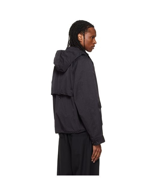 Wooyoungmi Blue Raglan Parachute Jacket for men