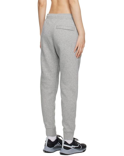 Nike Black Gray Embroidered Lounge Pants