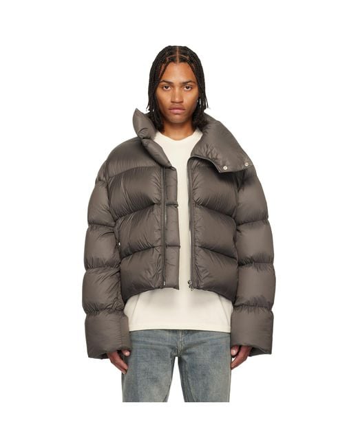 Rick Owens Black Concordians Turtle Down Jacket for men