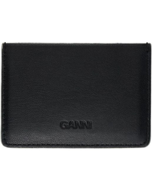 Ganni Bou カードケース Black