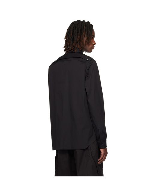 Rick Owens Black Temple Outershirt for men