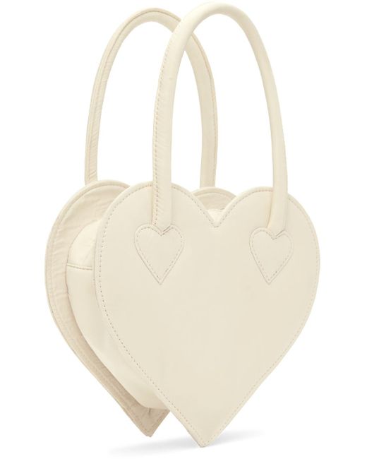 Ashley Williams White Ssense Exclusive Heart Bag