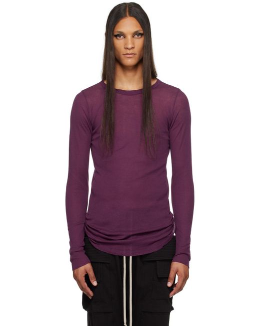 Rick Owens Purple Ssense Exclusive Kembra Pfahler Edition Long Sleeve T-shirt for men