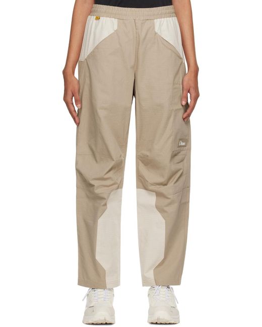 Dime Natural Paneled Trousers