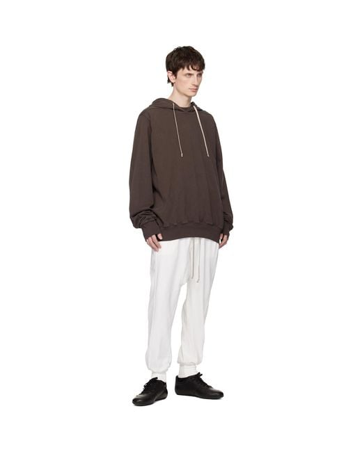 Rick Owens Brown Temple Oversized Hoodie for men