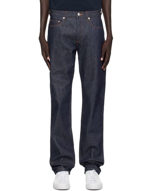 A.P.C. Blue New Standard Jeans for men