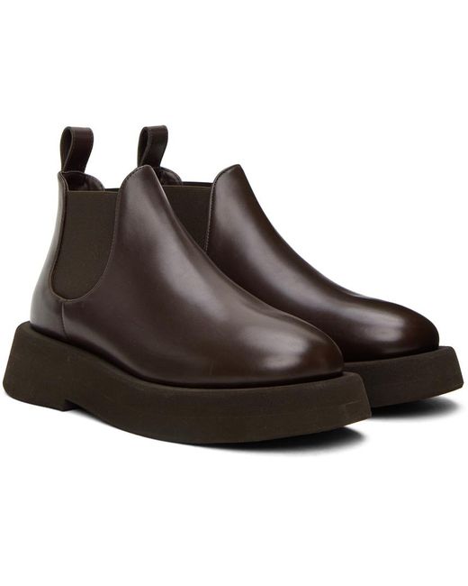 Marsèll Black Brown Gomme Gommellone Boots for men