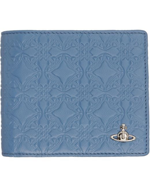 Vivienne Westwood Blue Coin Pocket Wallet for men