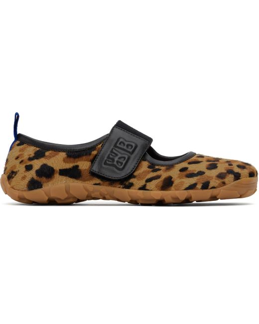 Wales Bonner Black Mary Jane Flat Sneakers