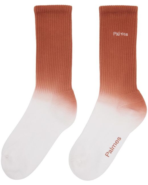 Palmes White Two-pack Stained Socks for men