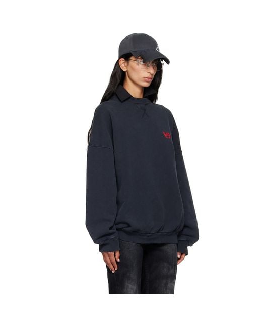 Balenciaga Blue Crewneck Sweatshirt