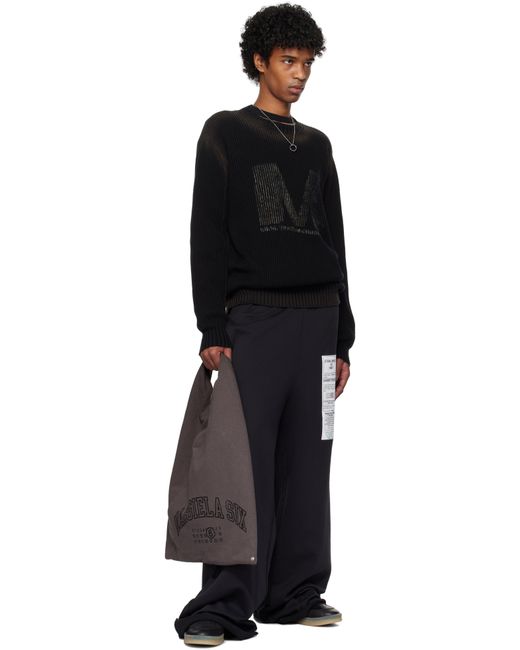 メンズ MM6 by Maison Martin Margiela グレー トライアングルトート Black