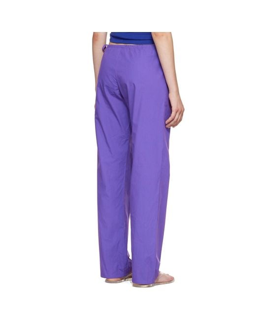 Brooke Callahan Purple Tie Lounge Pants
