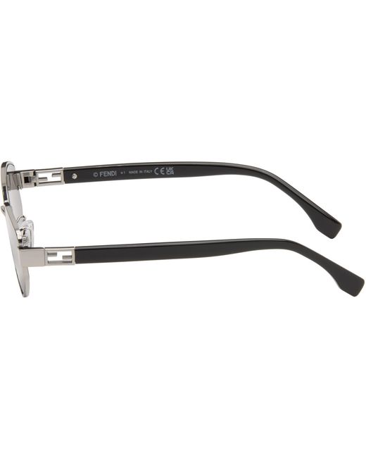 Fendi Gray Baguette Sunglasses for men