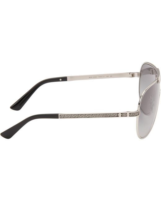 Versace Gray Greca Flow Sunglasses for men