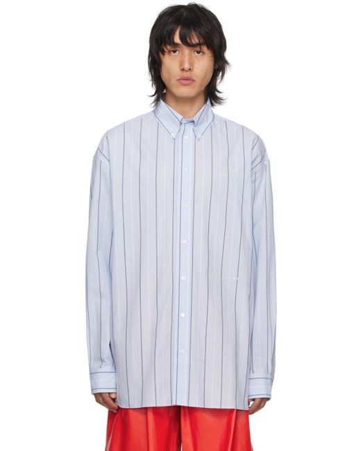 Marni Multicolor Blue Striped Shirt for men