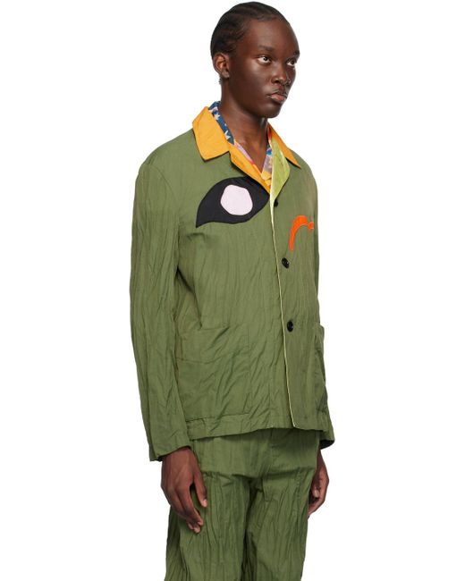 Marni Green Khaki No Vacancy Inn Edition Jacket for men