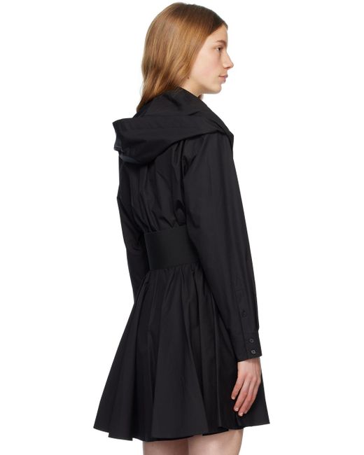 Alaïa Black Hooded Bodysuit