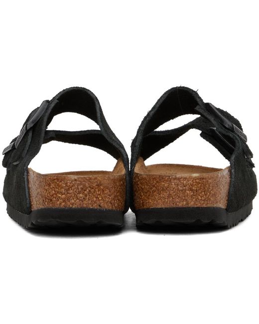 Birkenstock Black Narrow Arizona Soft Footbed Sandals