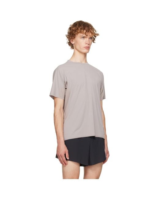 Satisfy Gray Auralite Uv Running T-Shirt for men