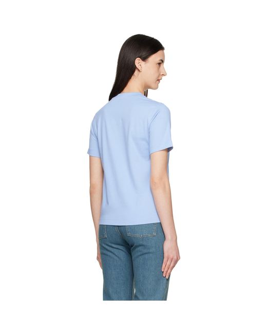 Burberry Blue Logo Cotton T-Shirt