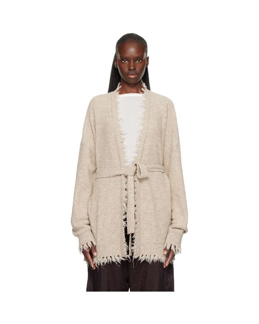 Lauren Manoogian Natural Fray Cardigan