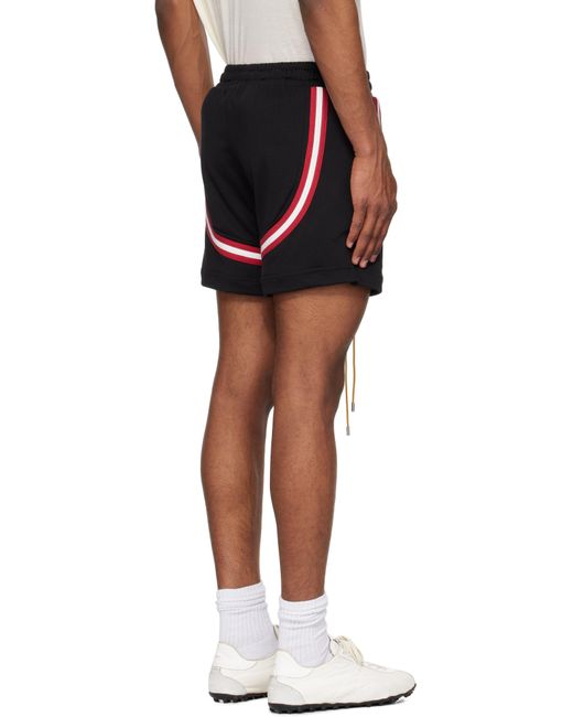 Rhude Black Crest Veille Track Shorts for men