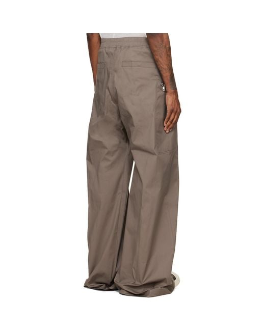 Rick Owens Brown Tower Heizer Belas Cargo Pants for men
