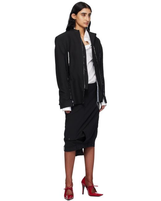 【関税込み】HODAKOVA Upside Down Trouser ミディアムスカート HODAKOVA ブラック Upside Down Trouser ミディアムスカート