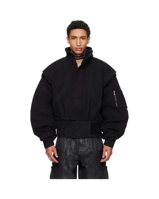 HYACYN Blue Anatnom Bomber Jacket for men