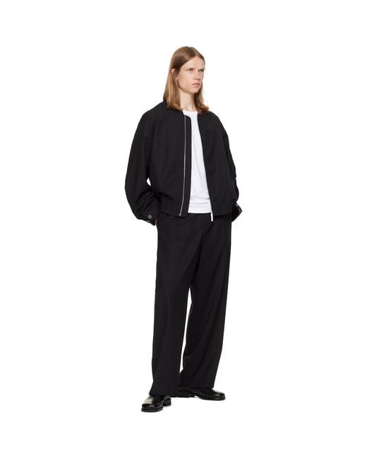 Helmut Lang Black Wardrobe Bomber Jacket for men