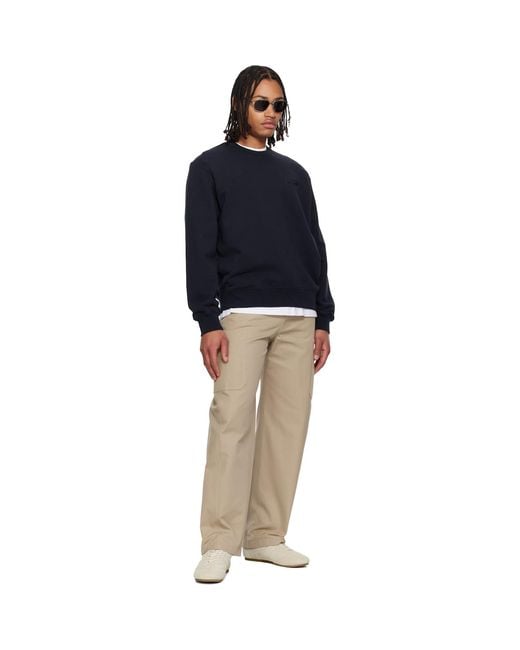 Givenchy Blue Paris' Gros Grain Sweatshirt for men