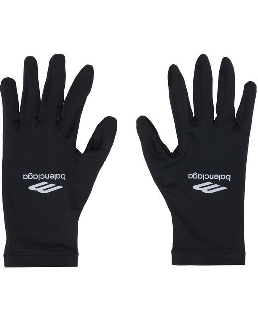 Balenciaga Black Gl Technical Gloves for men