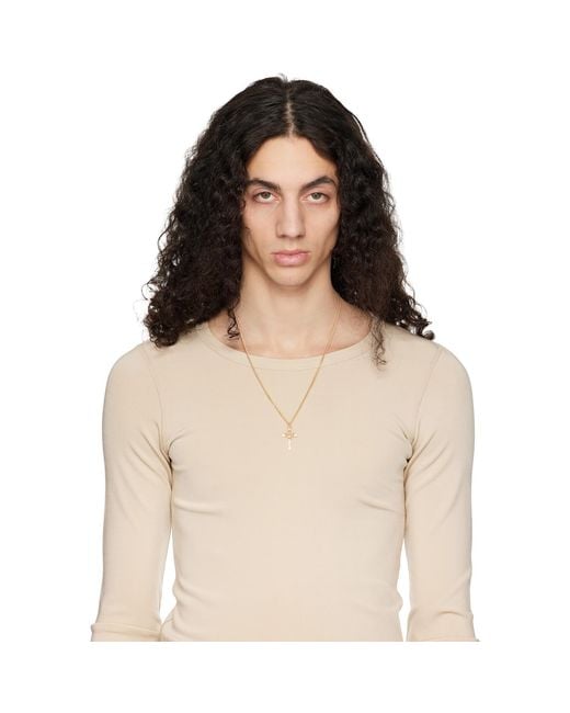 Emanuele Bicocchi Metallic Pendant Necklace for men