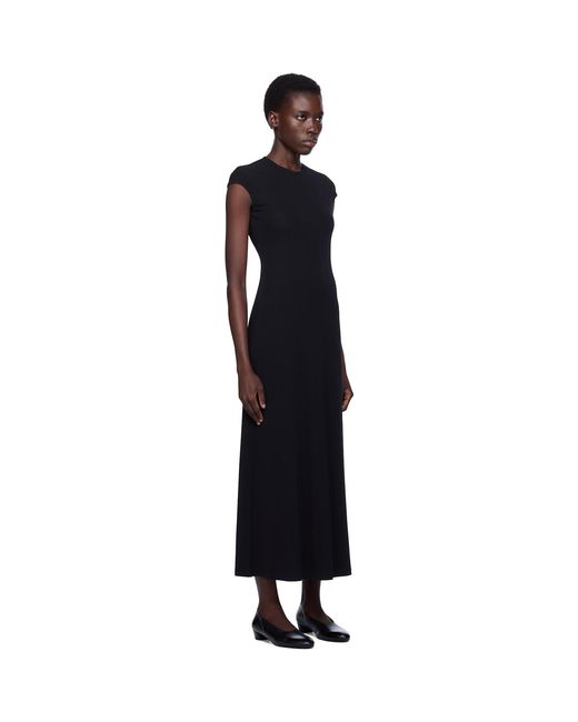 Totême Black Everyday Midi Dress
