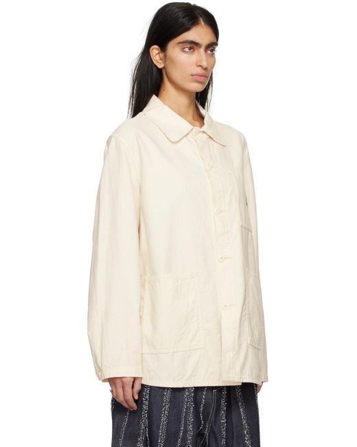 Needles Natural Off-white D.n. Jacket
